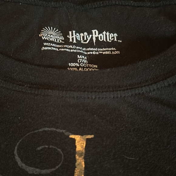 Two Harry Potter t-shirts. One says small and other medium.  Close to same size - Picture 5 of 5
